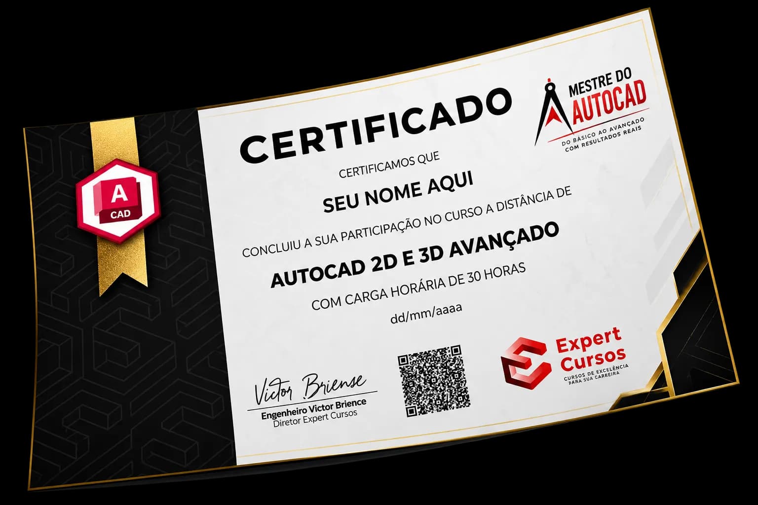 Certificado do Curso de AutoCAD online