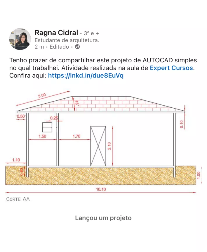 Depoimento de aluno que fez o curso de AutoCAD e se tornou um Mestre do Autocad