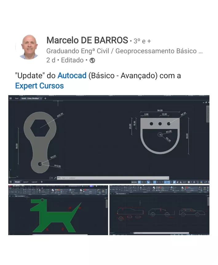 Depoimento de aluno que fez o curso de AutoCAD e se tornou um Mestre do Autocad