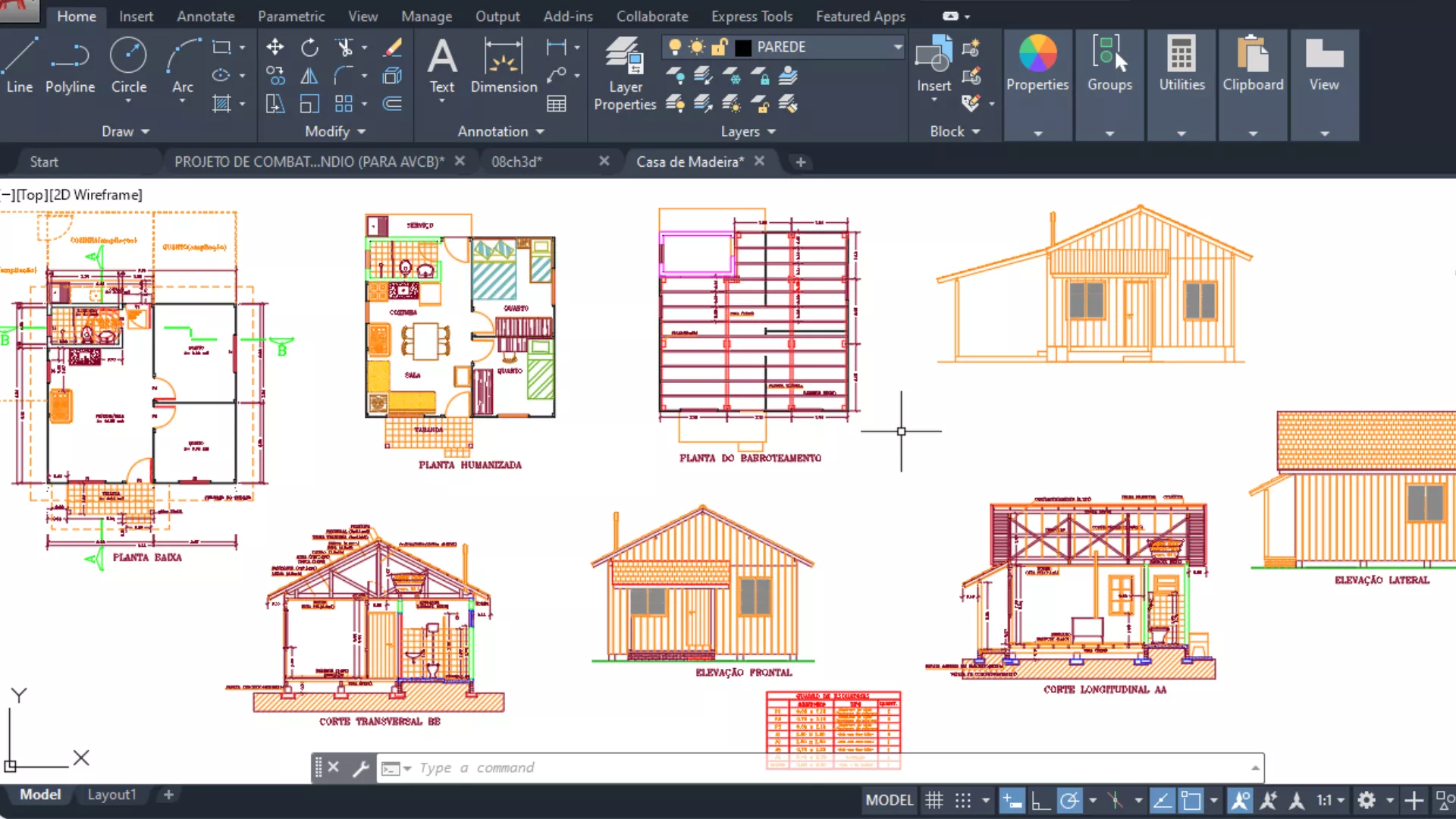 Projeto de AutoCAD Online